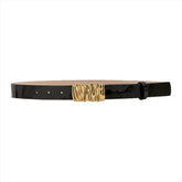 GAIA BELT BROWN PATENT