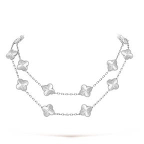 Bloom Long Necklace - Silver